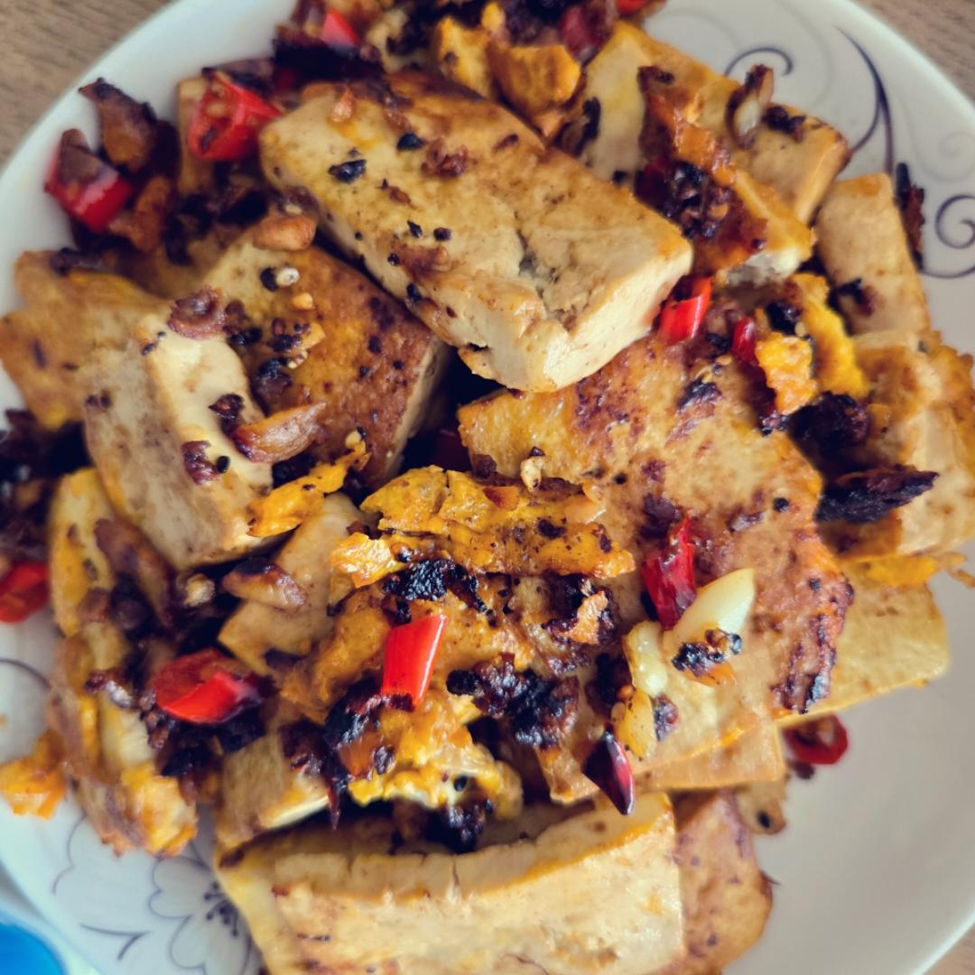 外焦里嫩的香煎豆腐