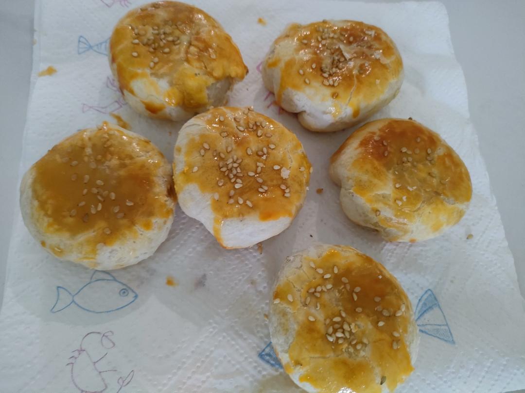 传统苏式鲜肉月饼(大包酥)皮薄肉大酥掉渣简单易操作『附视频』平底锅、烤箱等4种做法