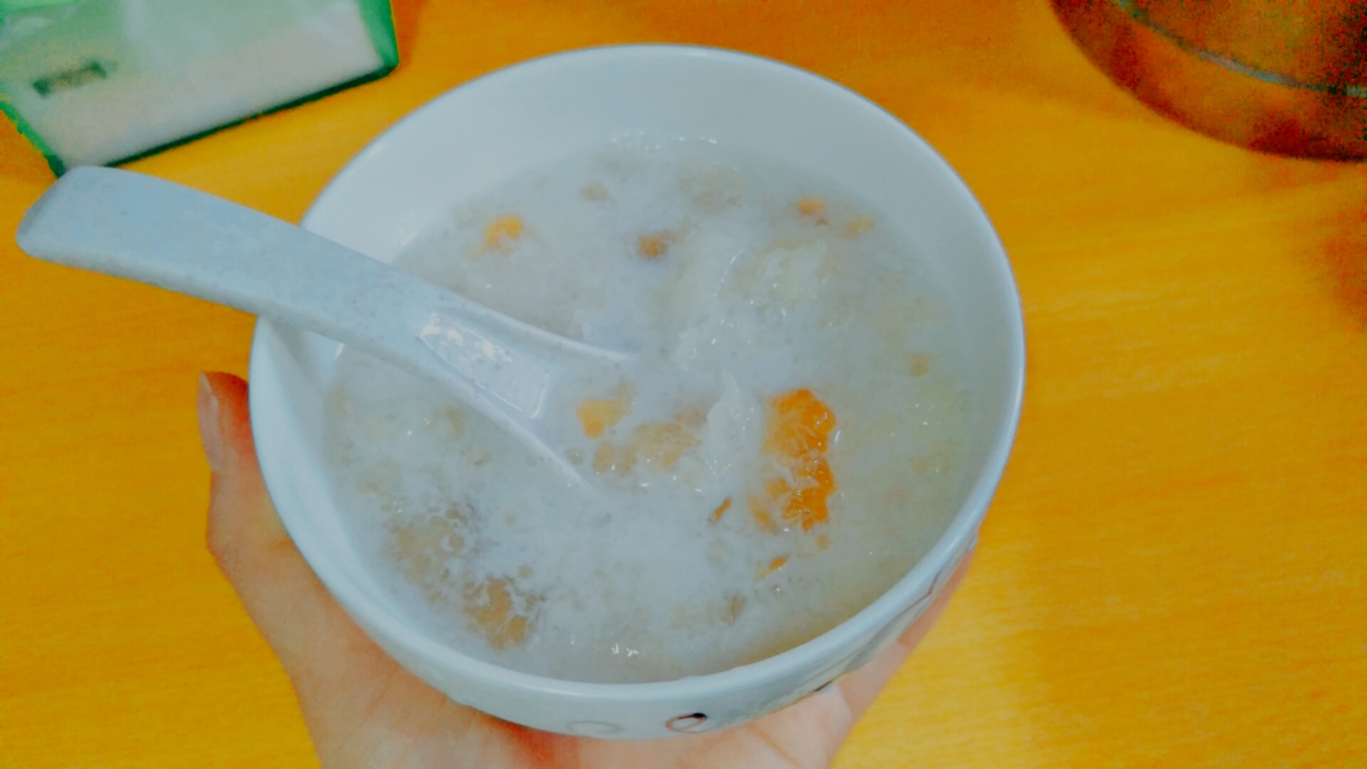 桃胶雪燕皂角米银耳牛奶羹的做法