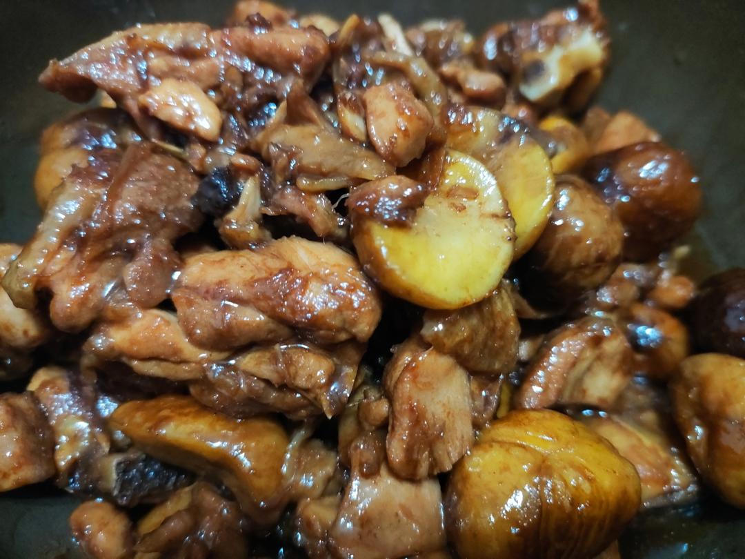【栗子烧鸡】鸡肉都给你吃，栗子归我~