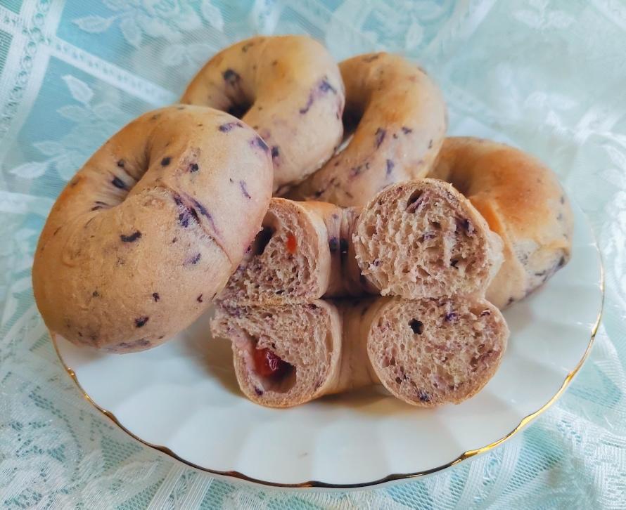 蓝莓🫐乳酪贝果🥯/步骤详细/简单好做