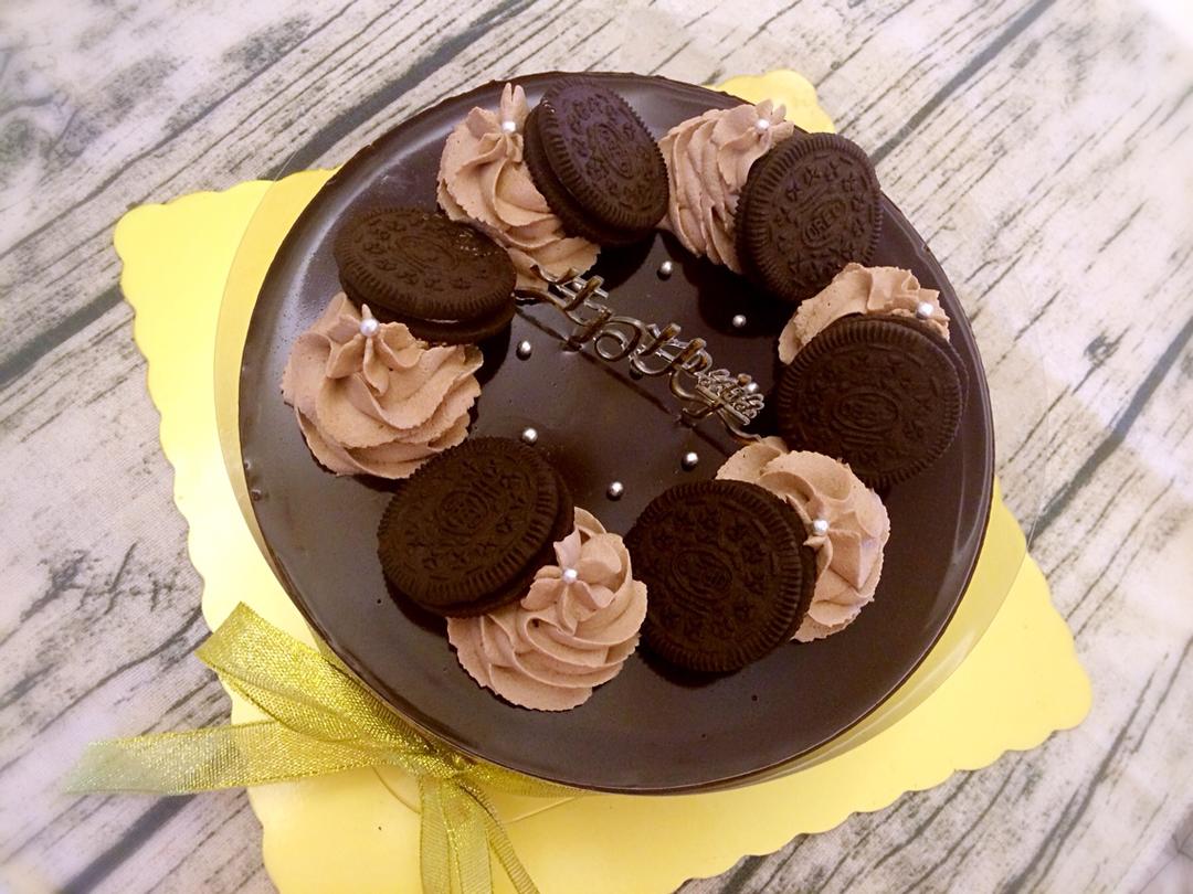 8寸香浓巧克力慕斯的做法