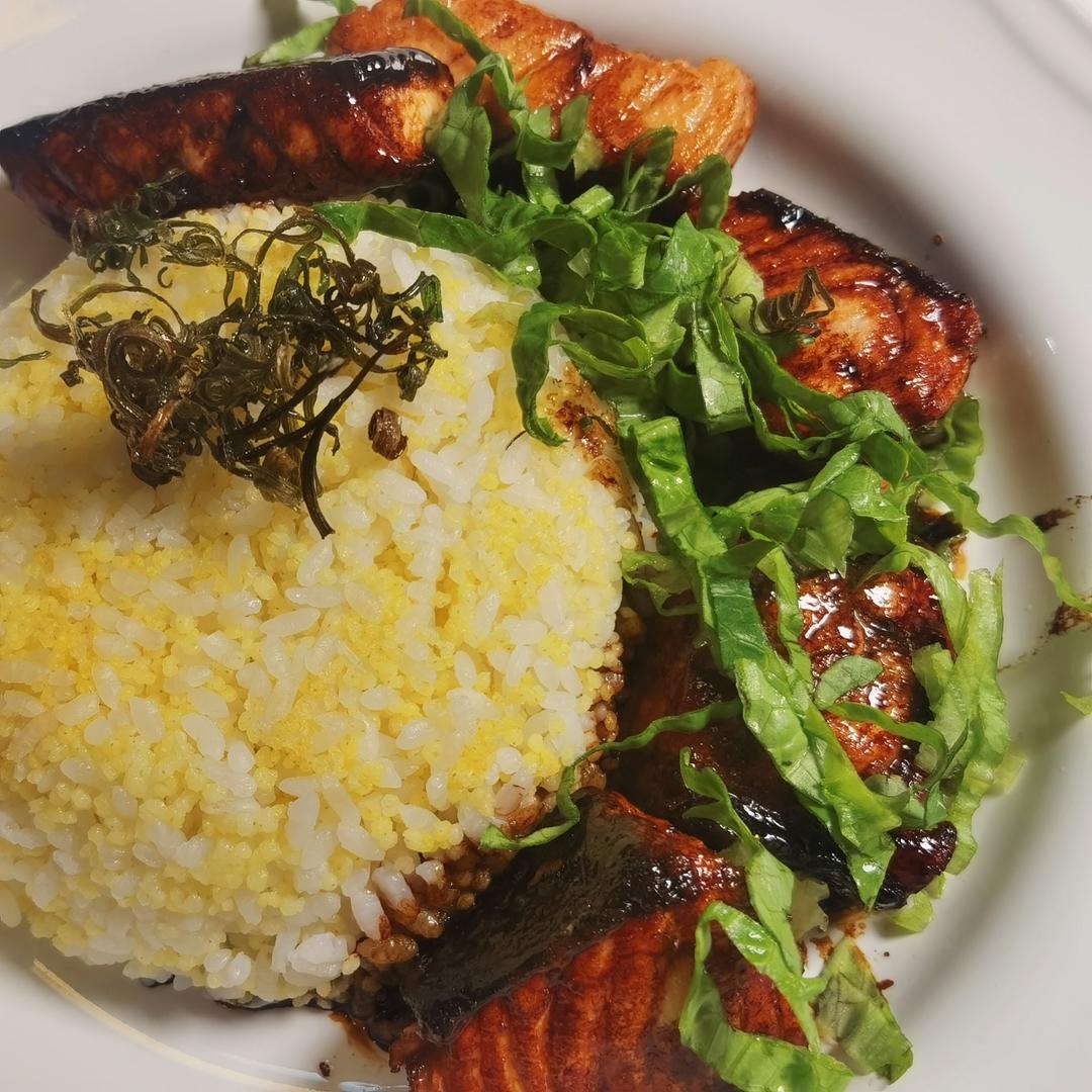 中式照烧三文鱼，即使全熟也好吃【喃猫料理日常】