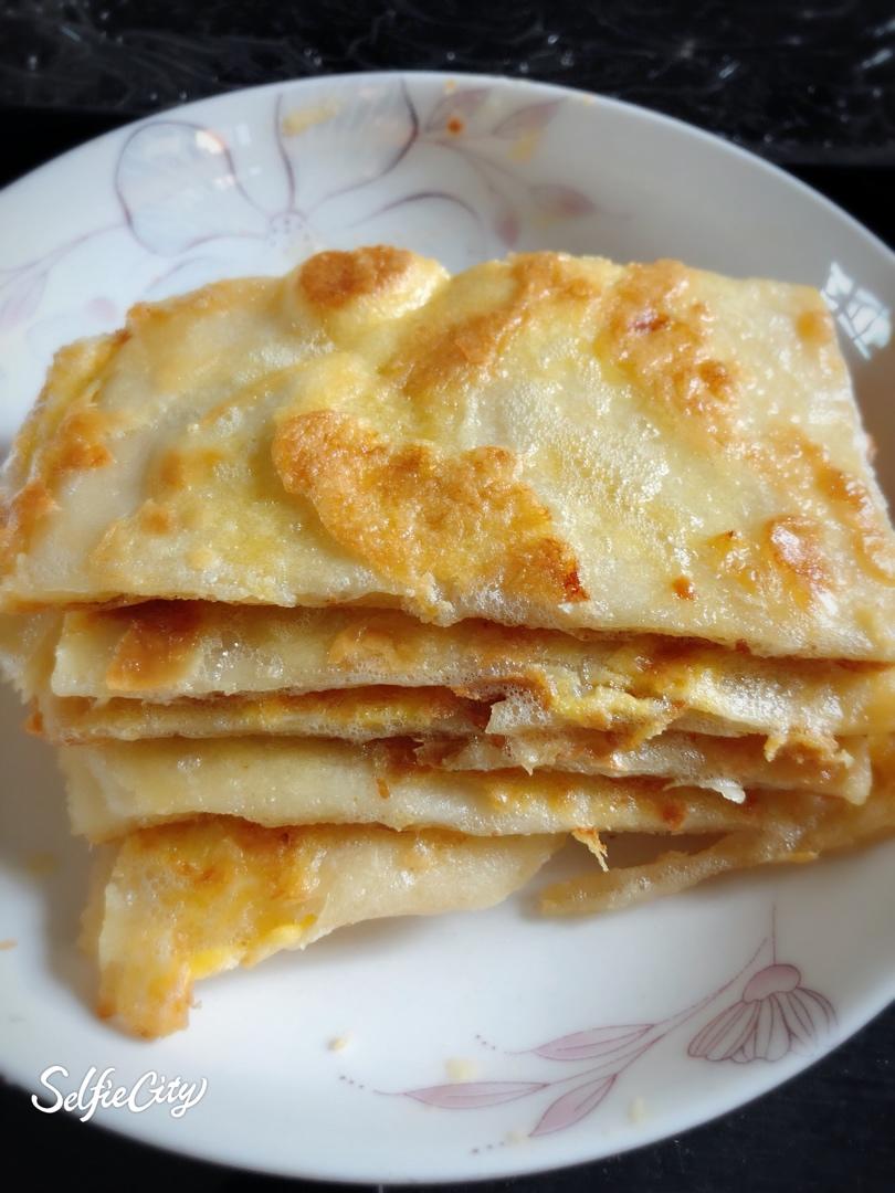 鸡蛋葱油饼                  （更新饼坯保存方法）