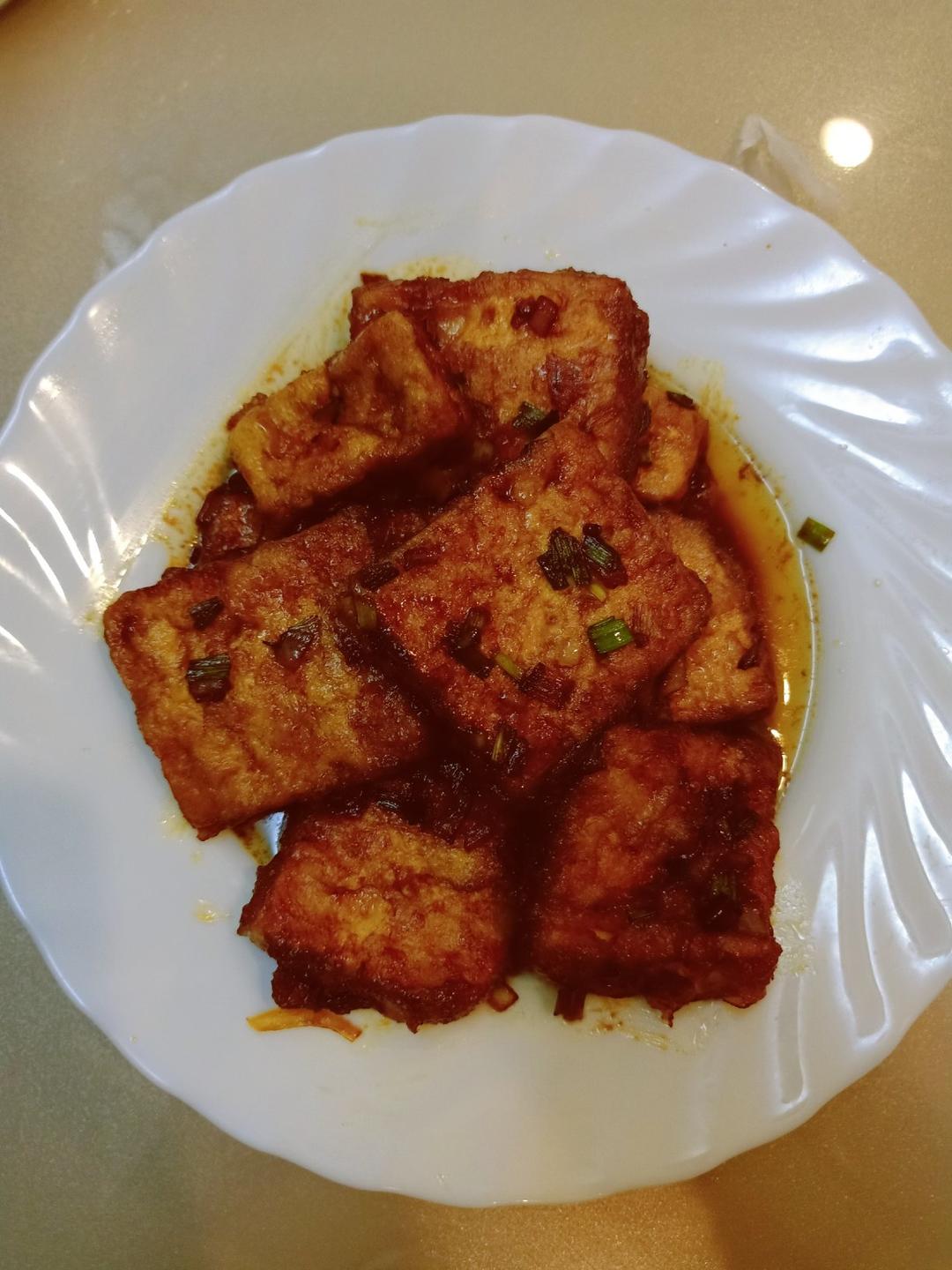 焖煎豆腐