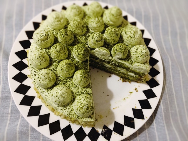 花酱小公子做的抹茶海绵蛋糕