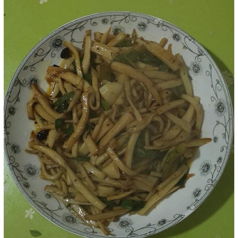 青椒素炒杏鲍菇