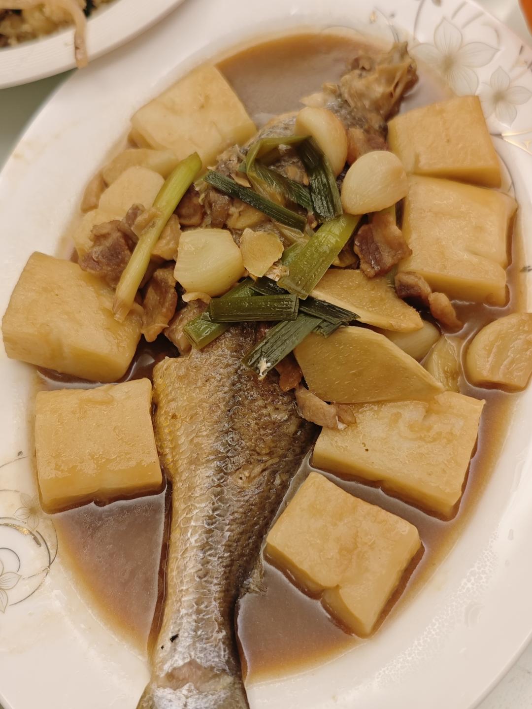 【台州菜】家烧黄鱼(米其林三星新荣记)