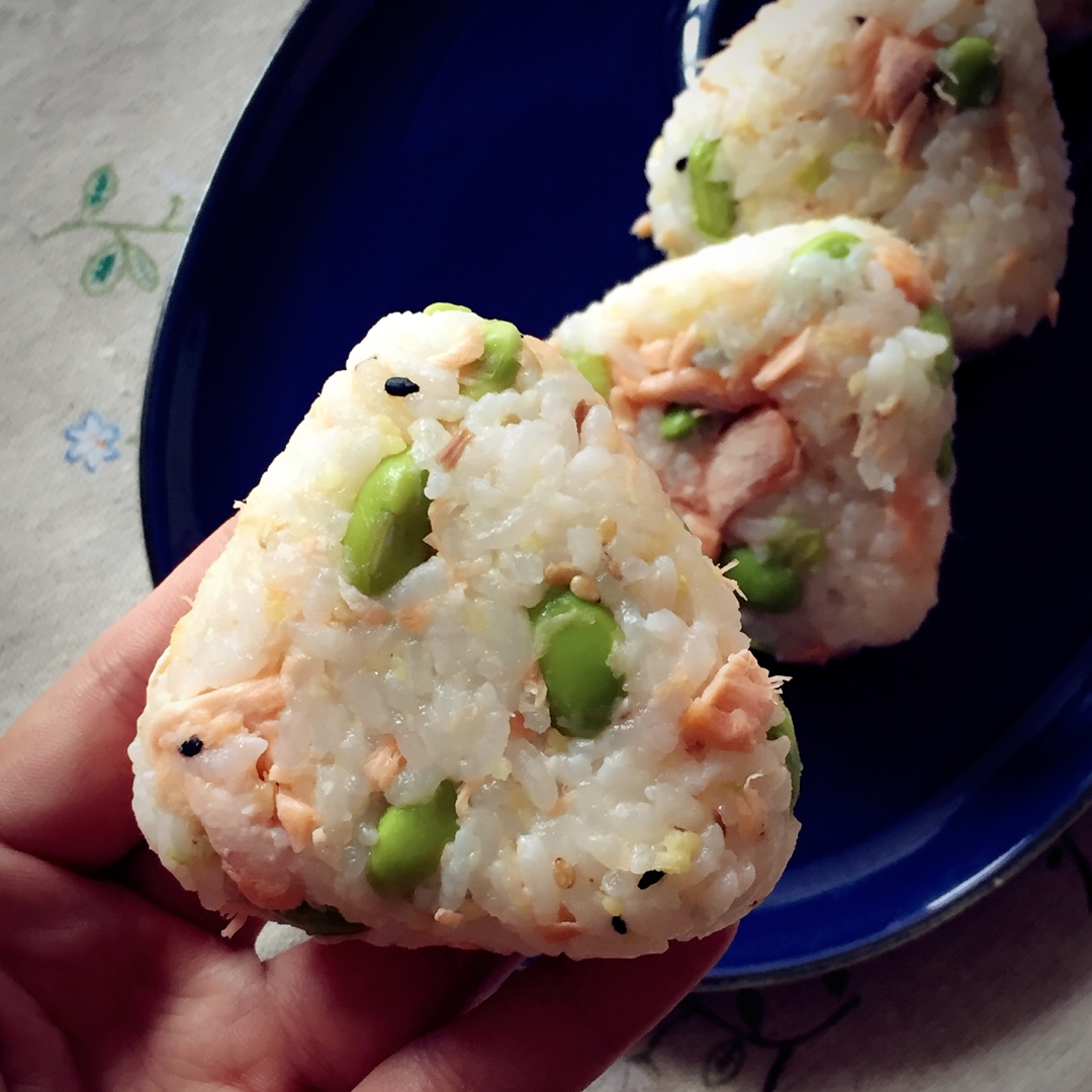 【美姬家】毛豆三文鱼饭团