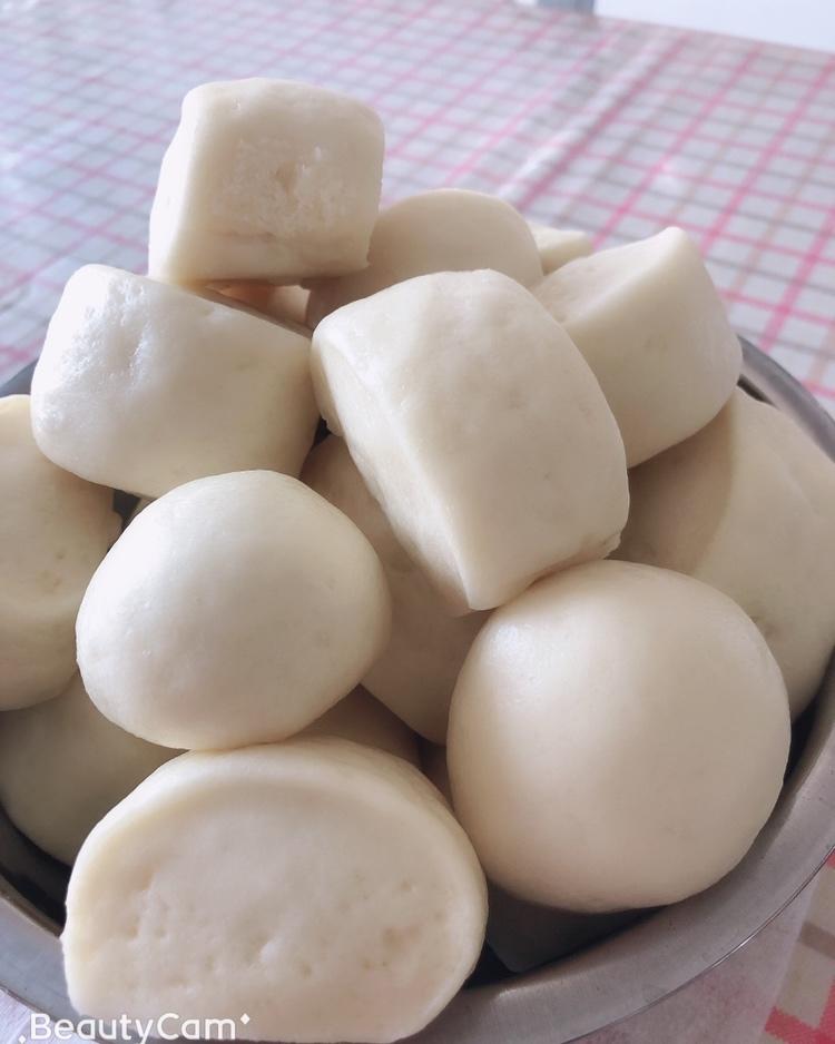 奶香小馒头(只用低筋面粉就可以做到)