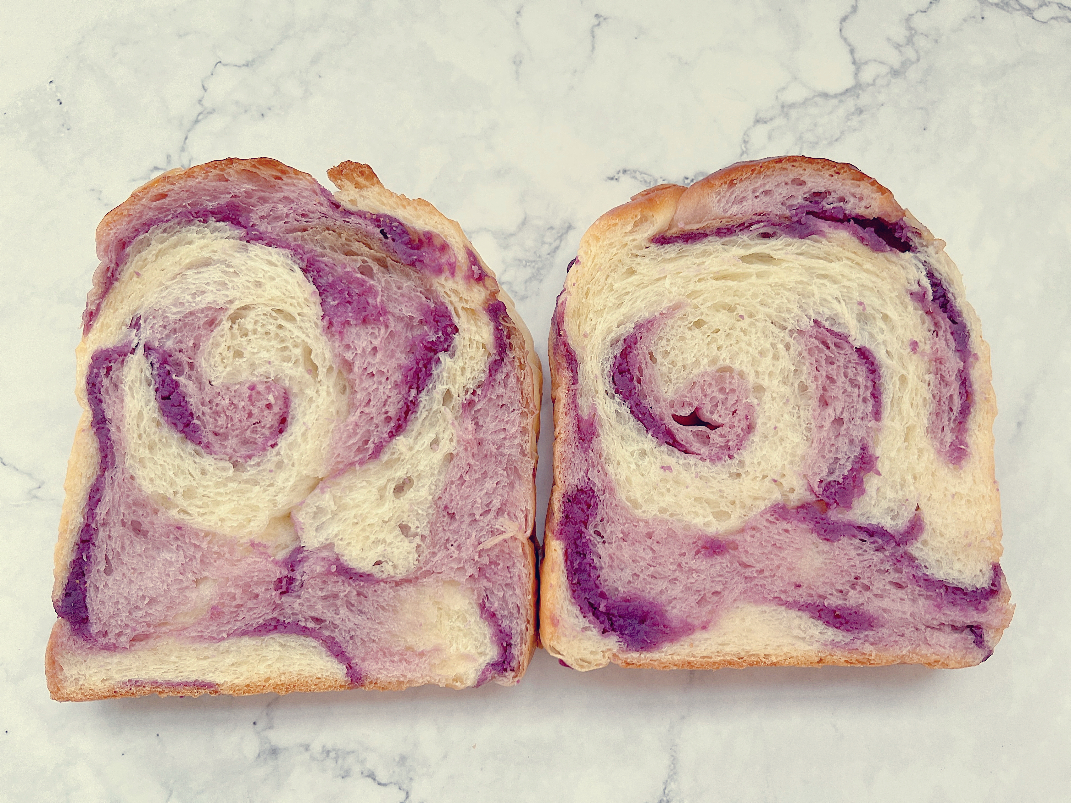 香甜紫薯馅-双色紫薯吐司
