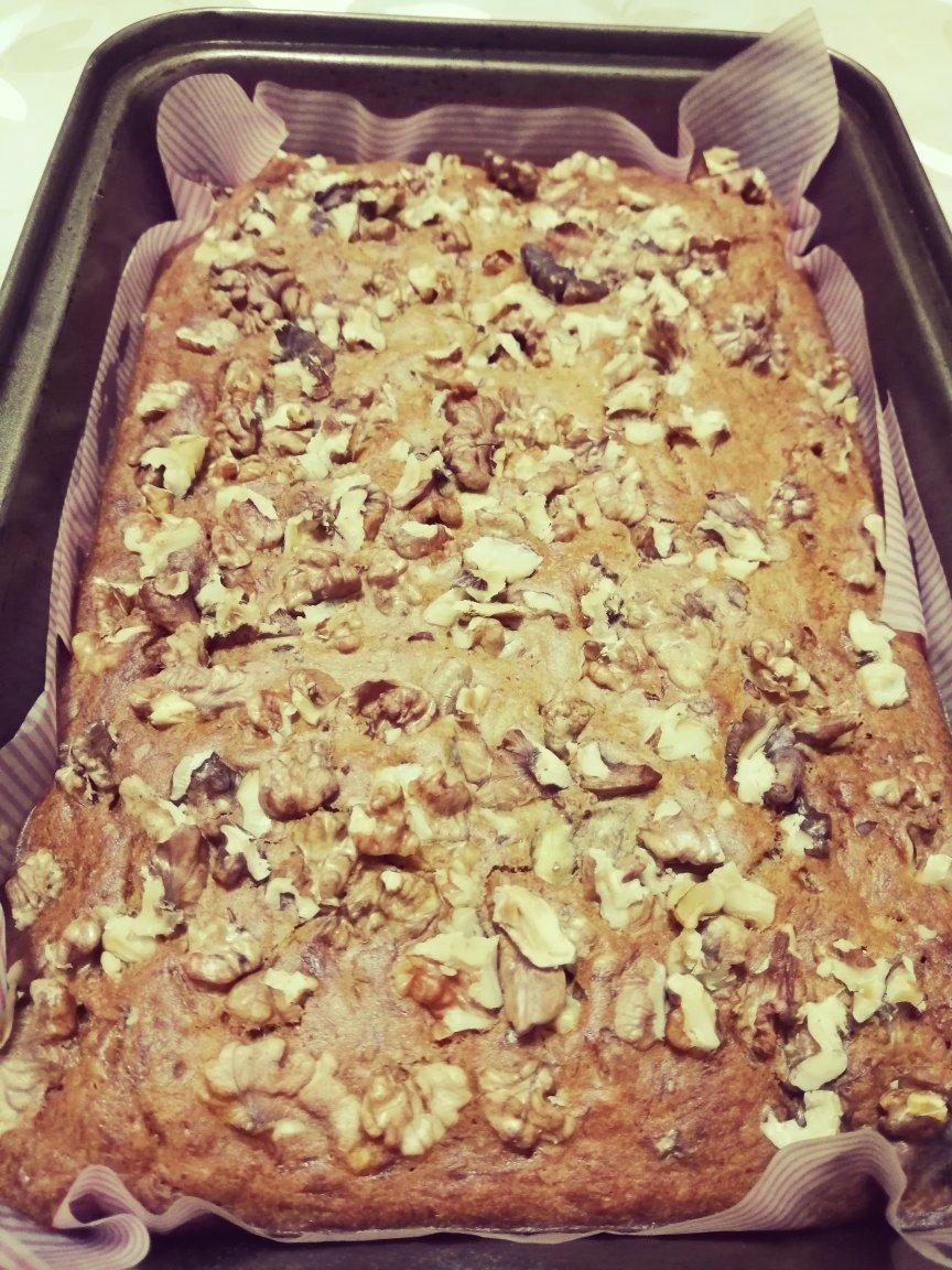 香蕉核桃蛋糕（低油少糖健康版）