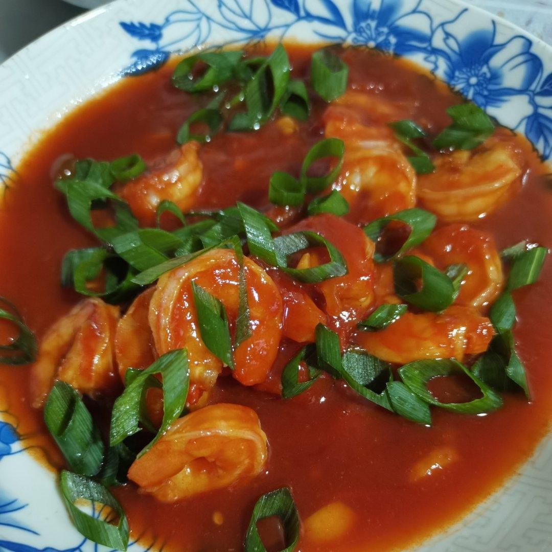 小朋友追着要吃的🍅番茄虾仁