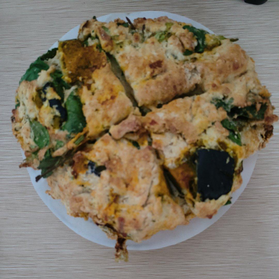 菠菜南瓜奶酪丹波面包丨健康·烘焙