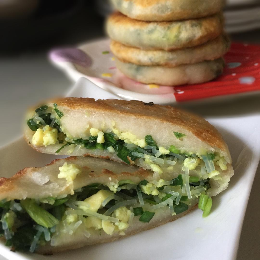 薄皮韭菜饼