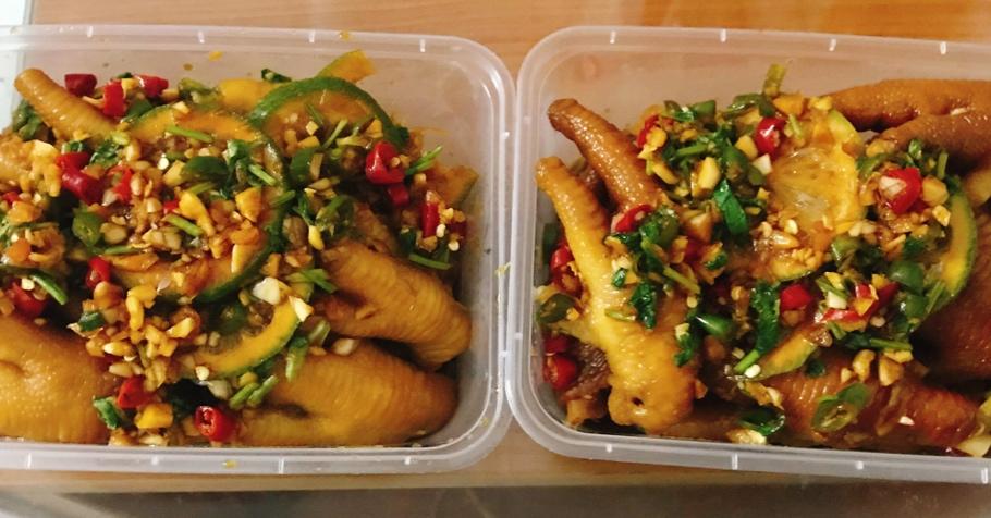 香辣蒜香凉拌爽脆鸡脚