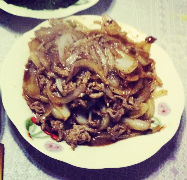 洋葱牛肉丝