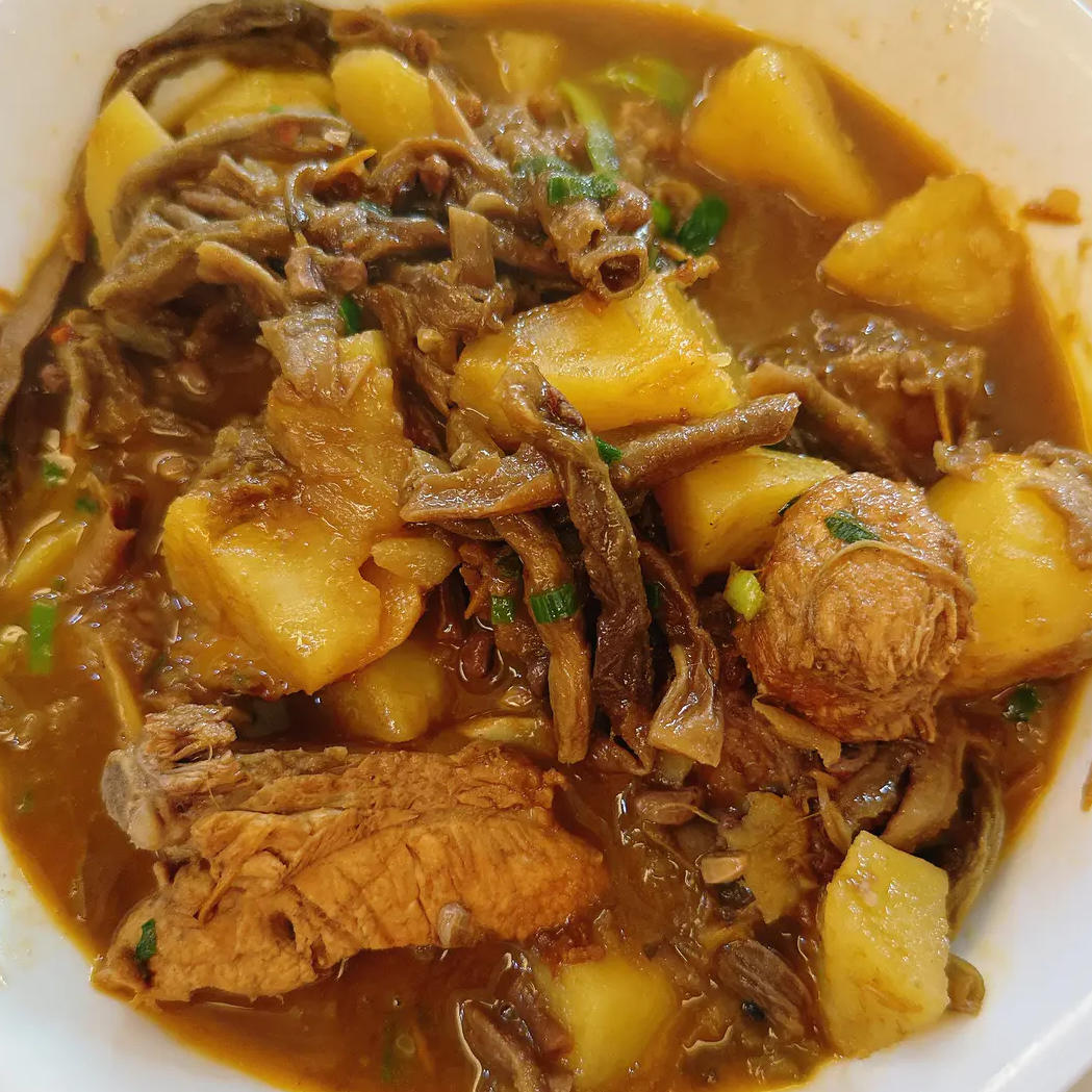 【干豆角炖排骨】