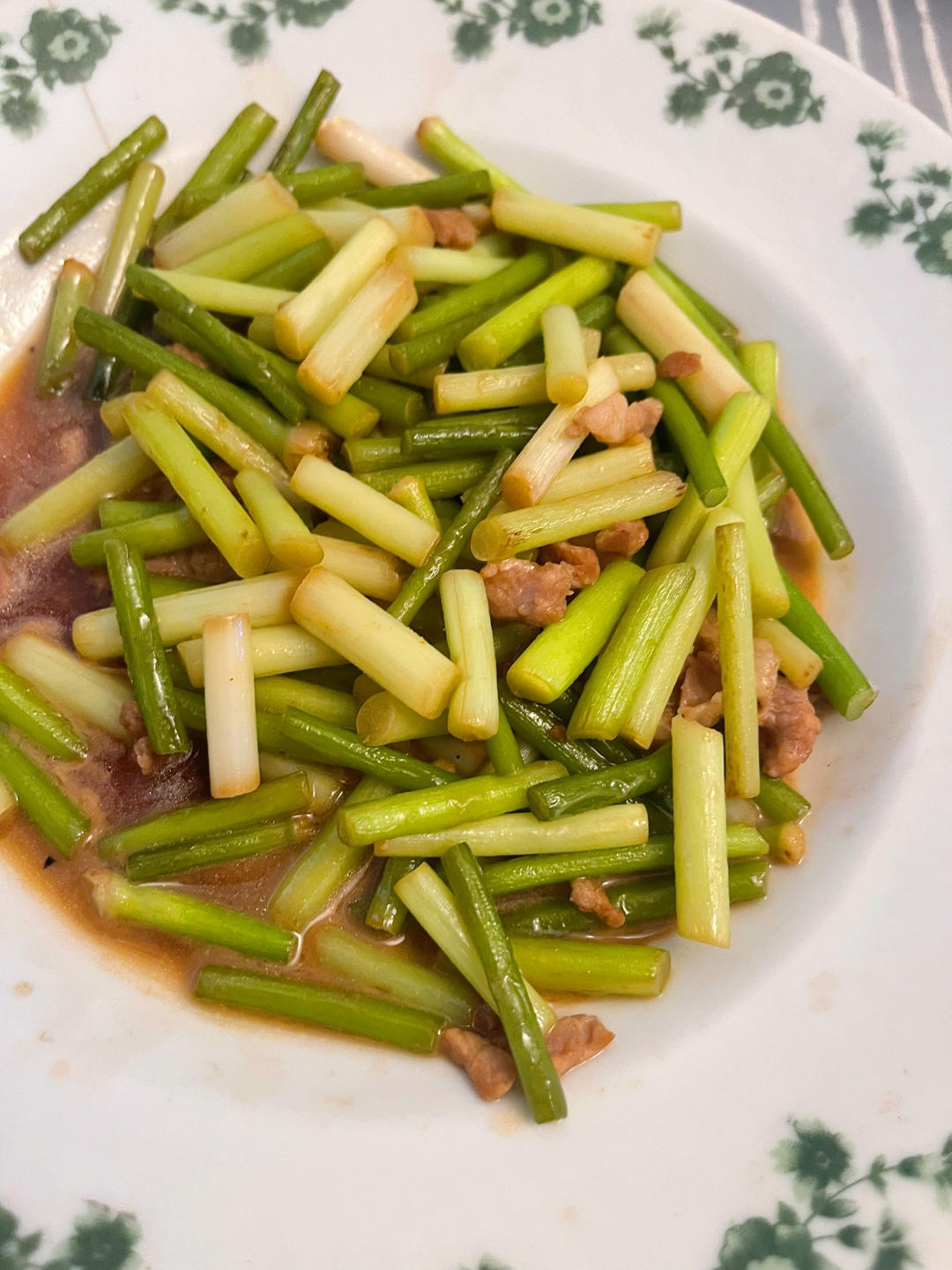 快手菜 爆炒蒜苗