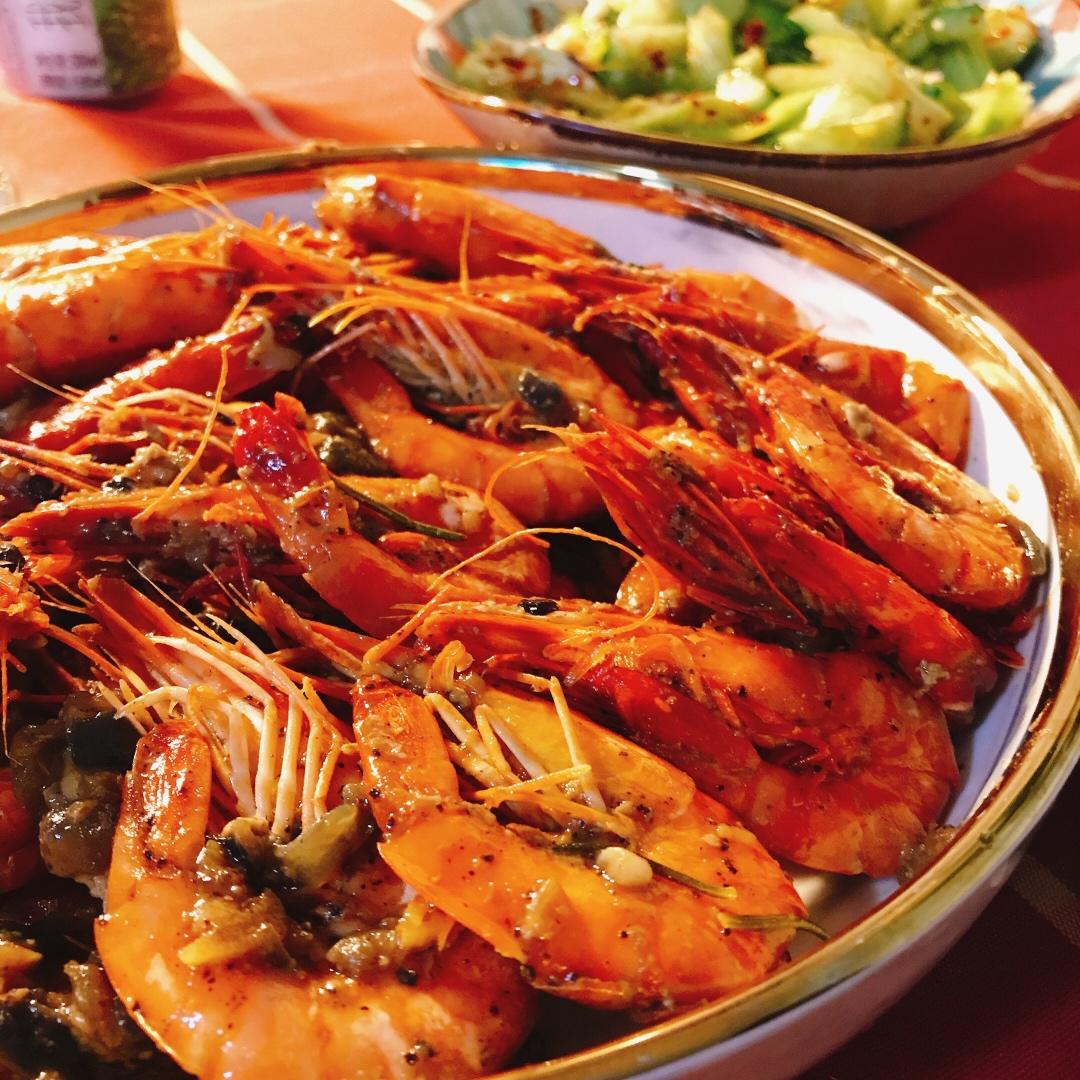 【山姆厨房】大蒜胡椒黑虎虾