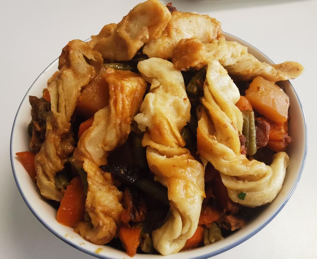 排骨豆角焖卷子