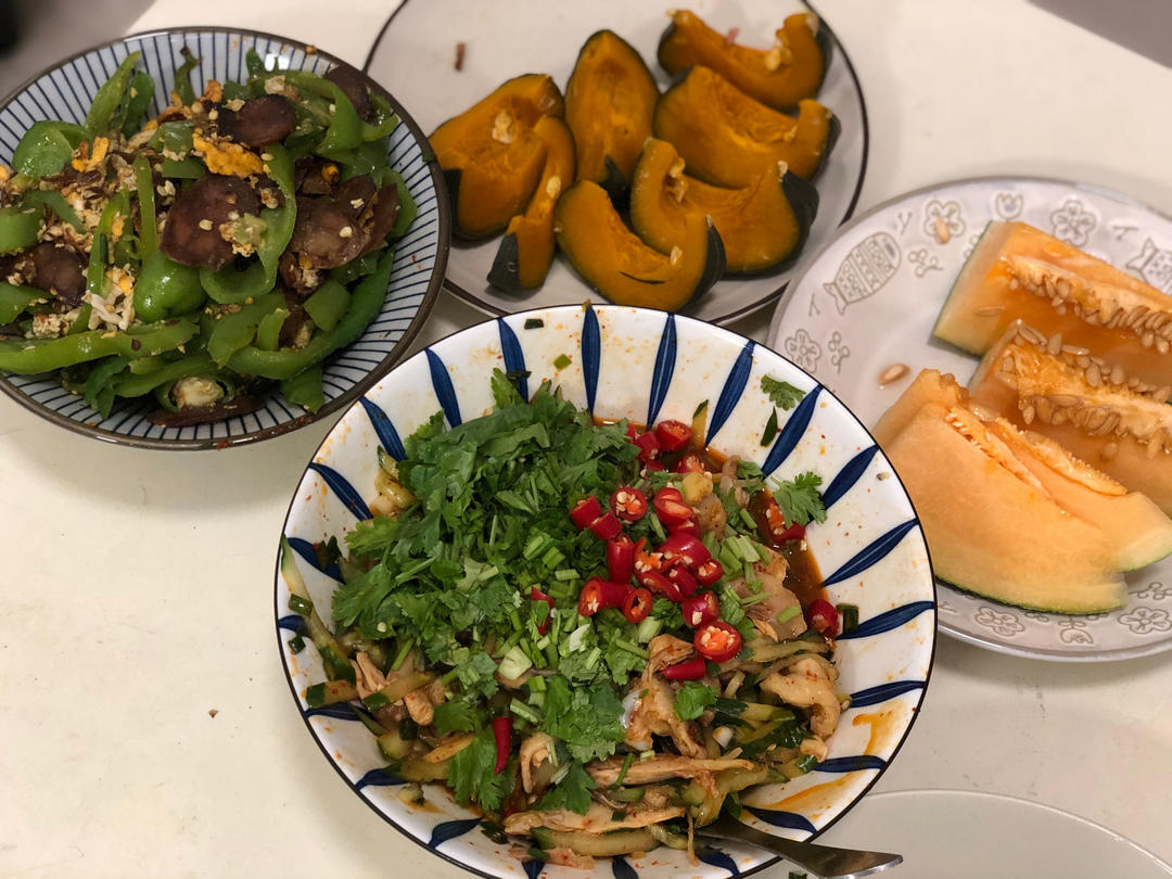 葱香手撕鸡