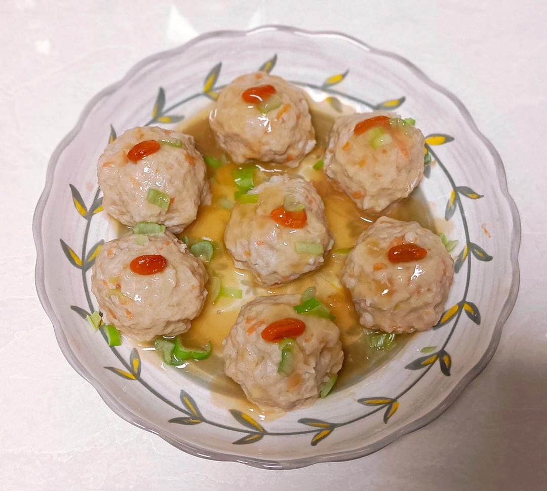 清蒸藕丁肉丸子