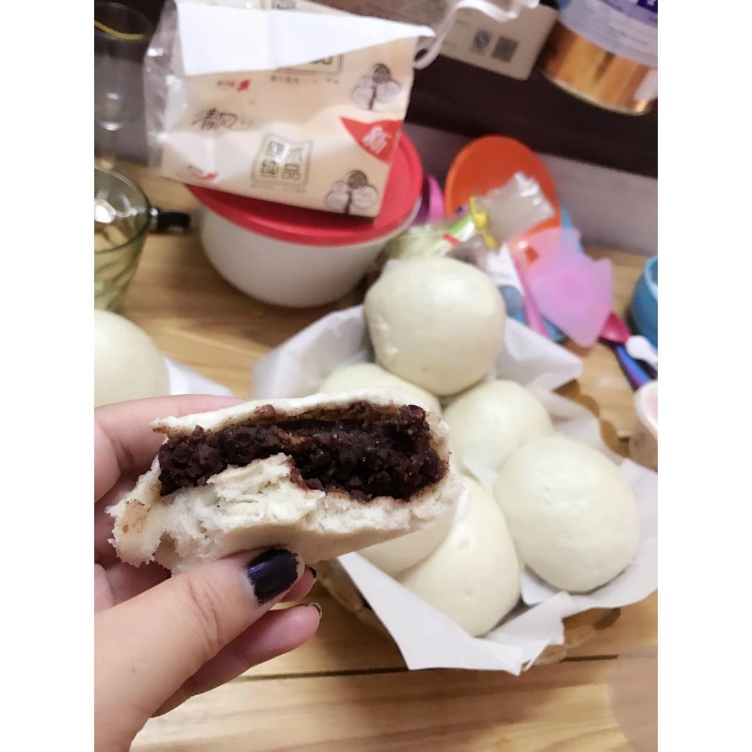 超级松软的豆沙馒头