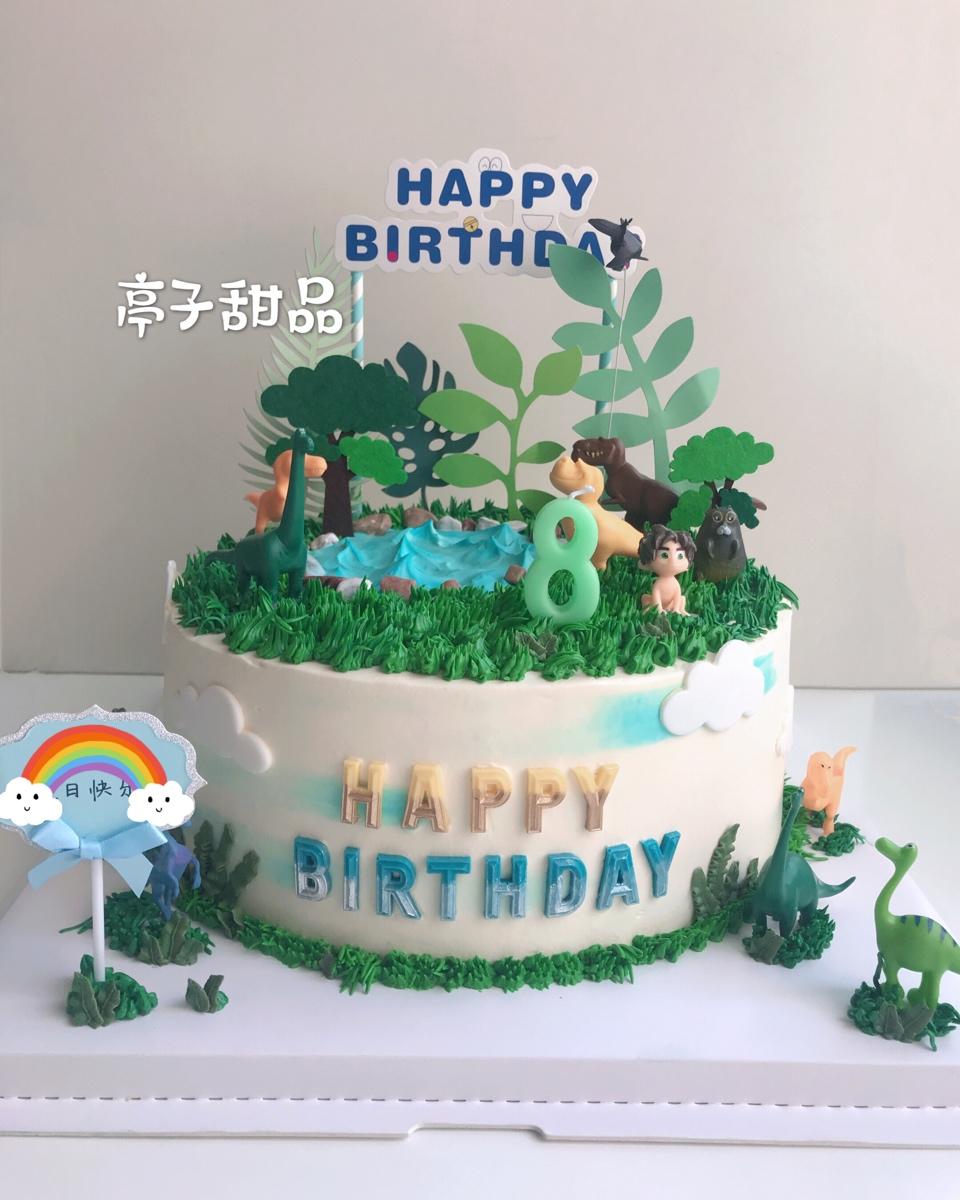 【创意蛋糕】恐龙园场景蛋糕