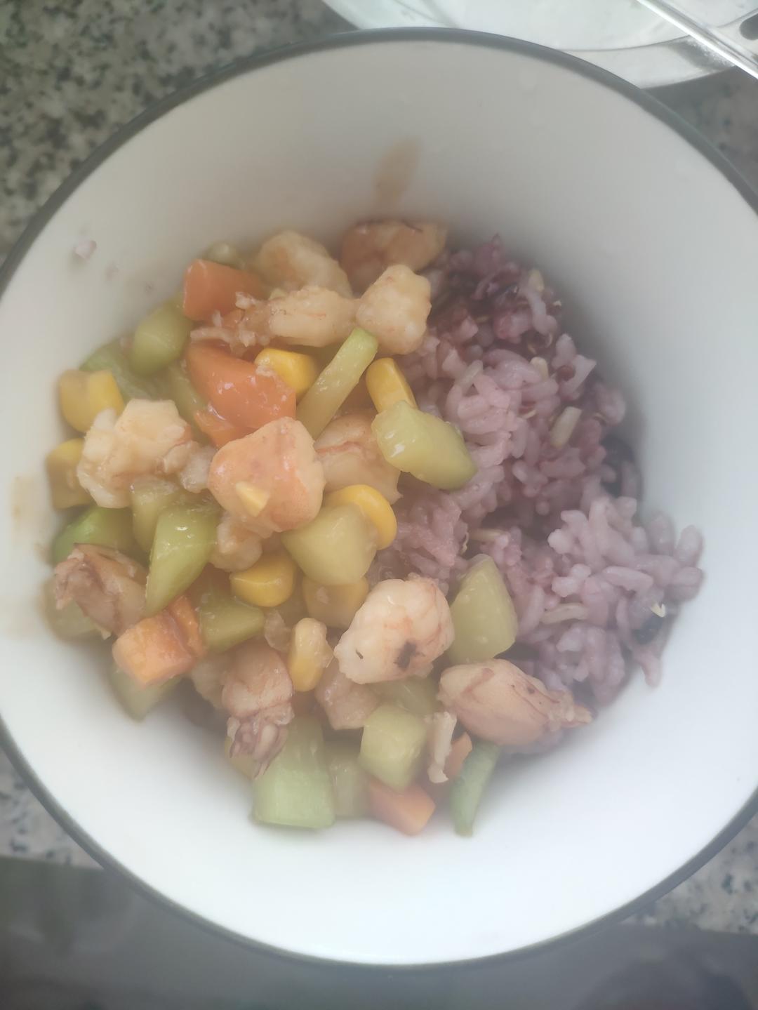 青瓜炒虾仁【宝宝辅食】