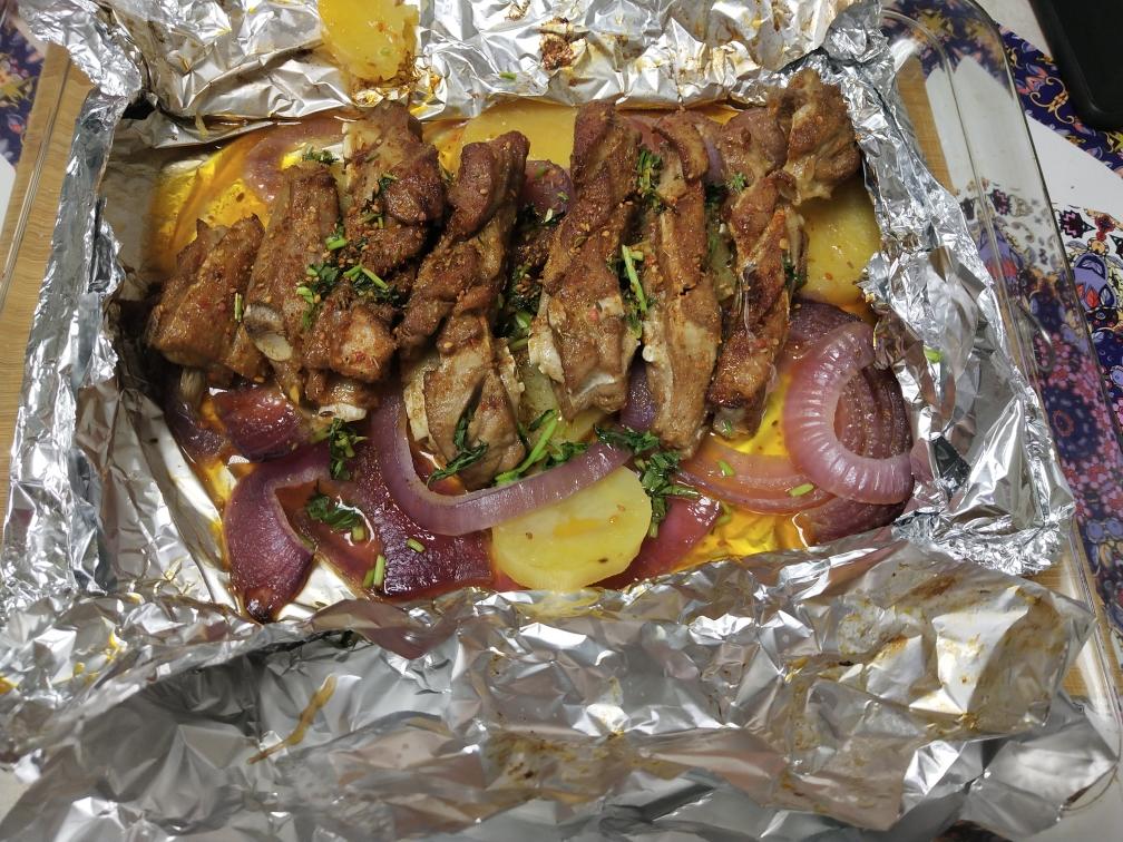 锡纸烤羊排