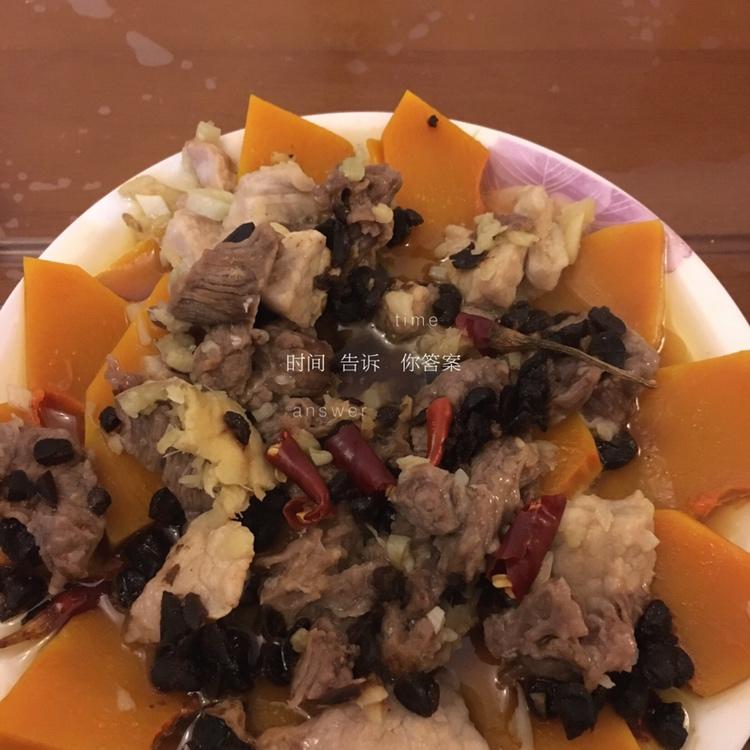 南瓜蒸肉