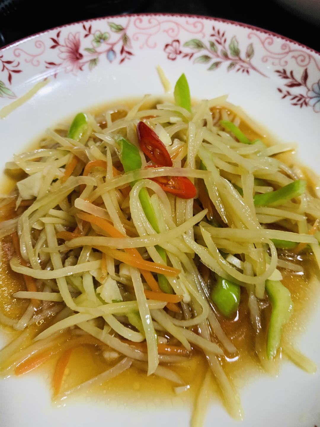 凉拌酸辣土豆丝&多力浓香菜籽油