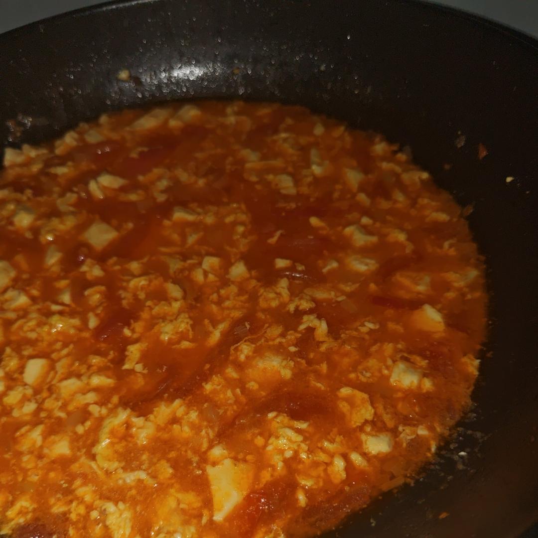 酸甜绵软的番茄鸡蛋炖豆腐