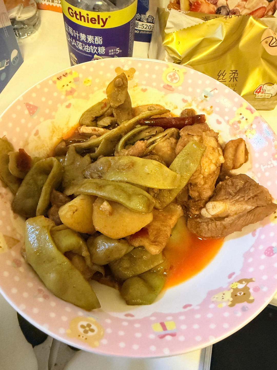 下饭神菜｜排骨炖油豆角