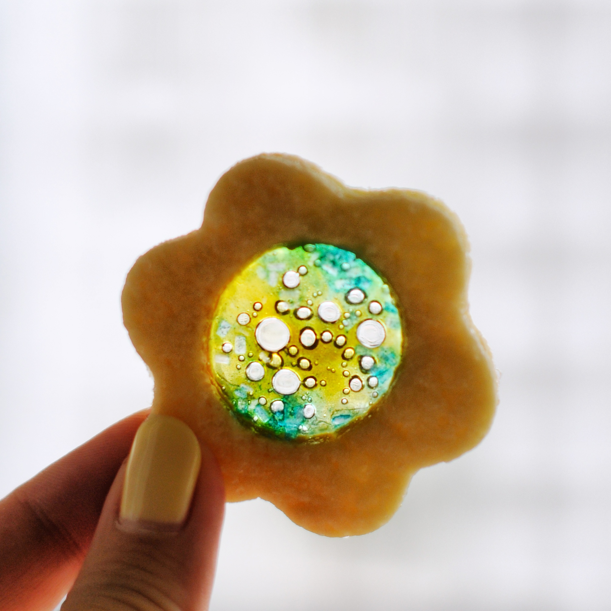 干净大王做的玻璃糖饼干