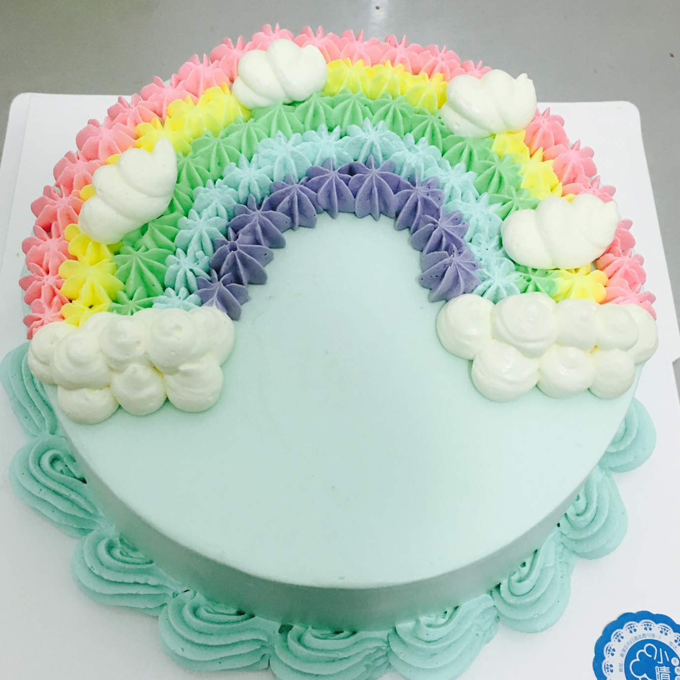 详细的裱花教程--彩虹蛋糕