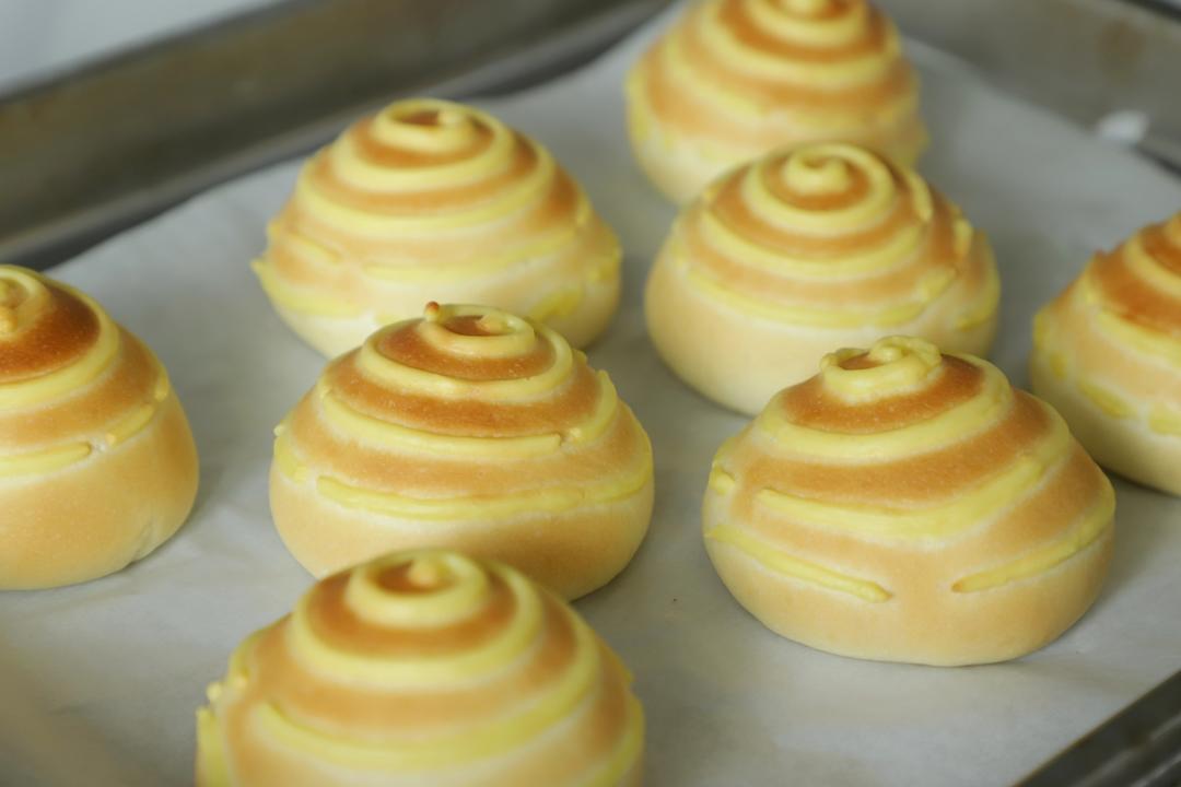 蛋奶酱包进面包里，太美味！【卡仕达面包】