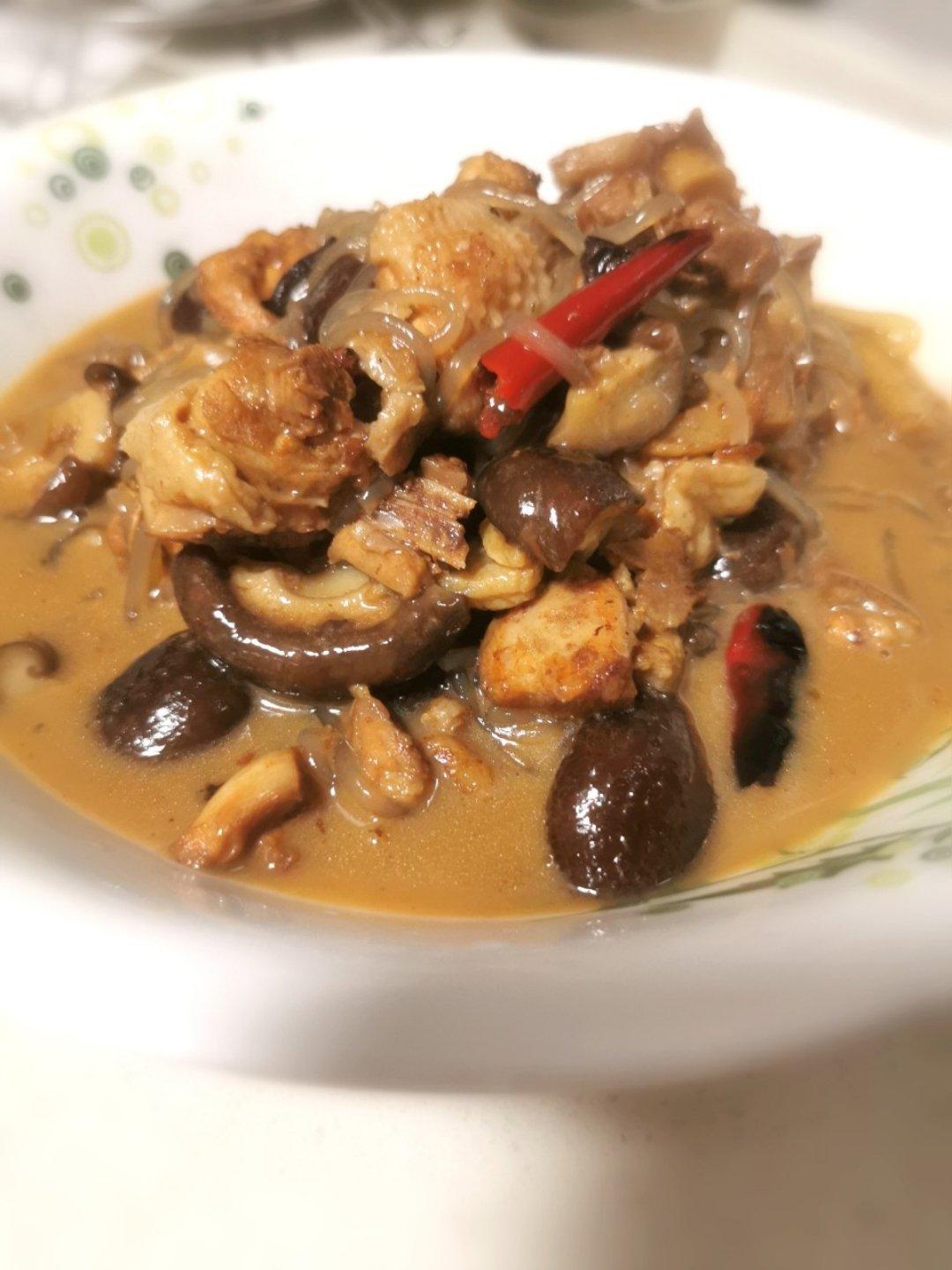 小鸡炖蘑菇粉条