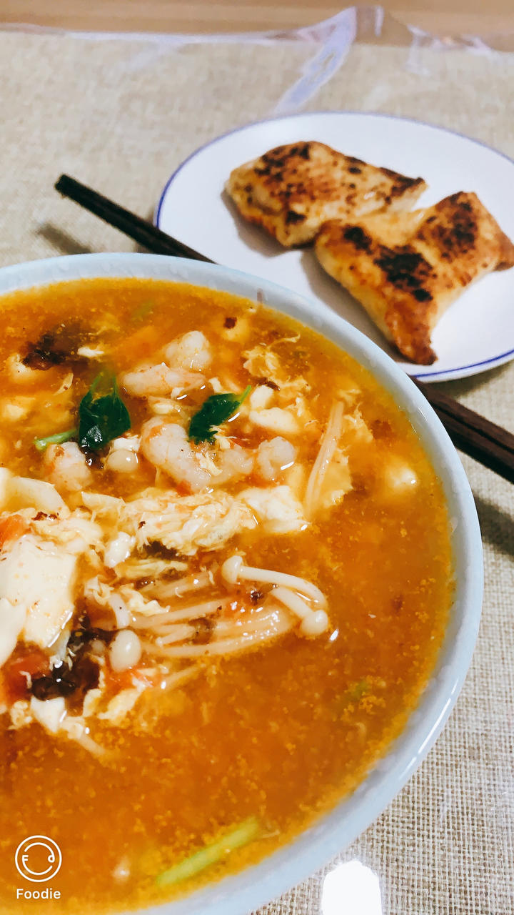 超级鲜的减脂虾仁番茄豆腐汤！10分钟爆好喝快手瘦身汤！