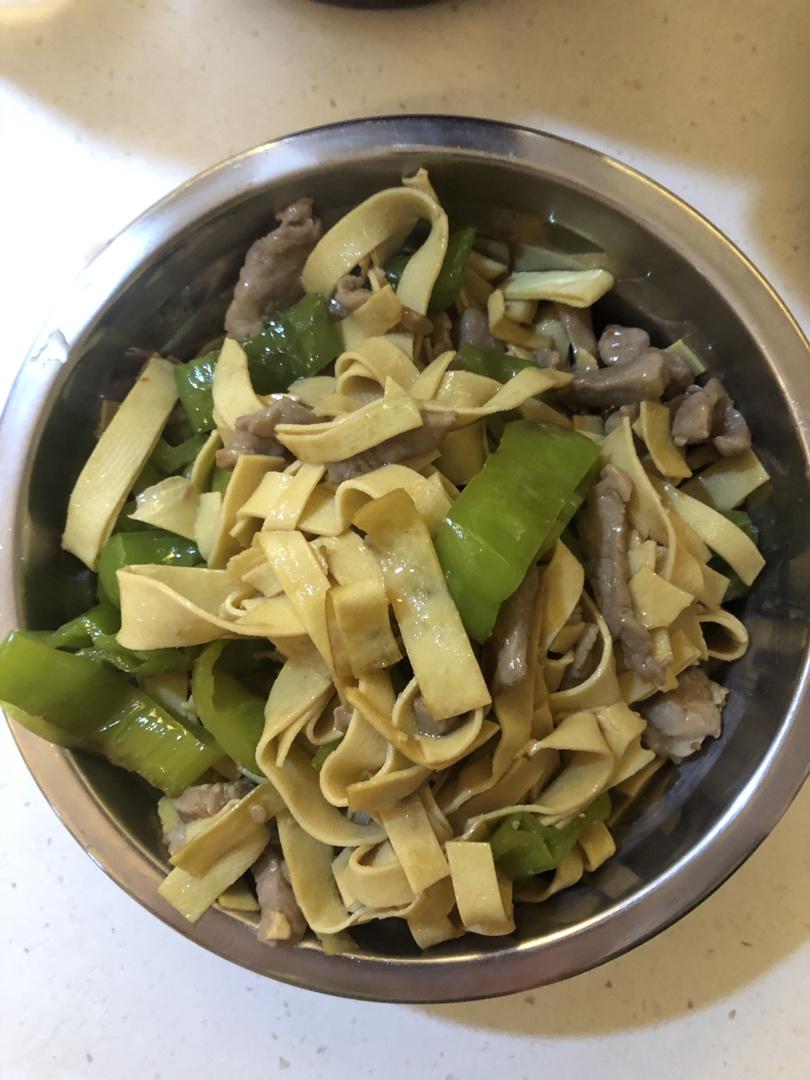 青椒肉丝千张小炒