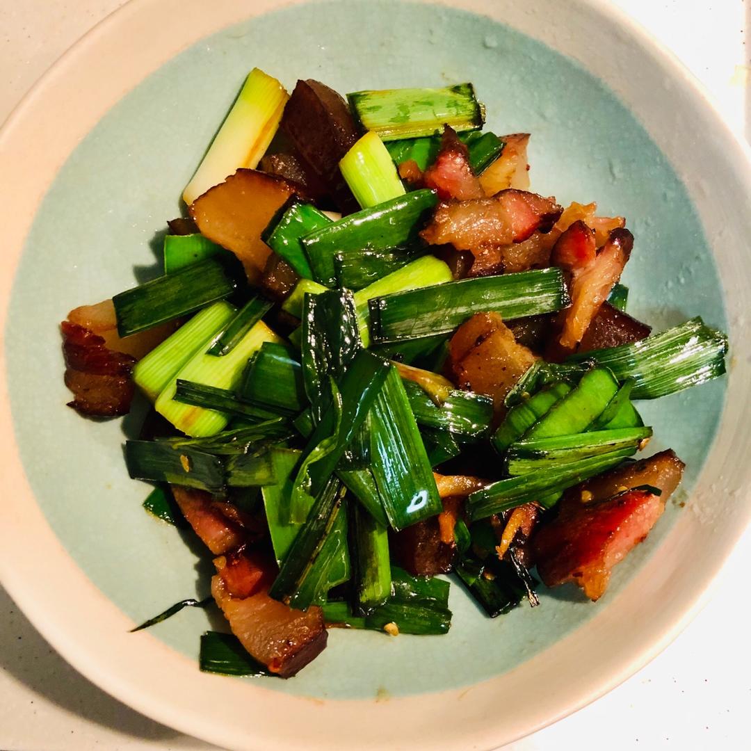 青蒜炒腊肉
