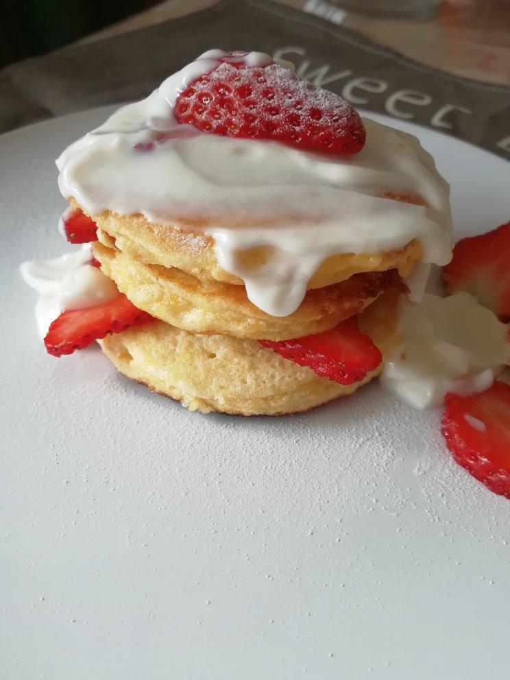 平底锅做的舒芙蕾松饼