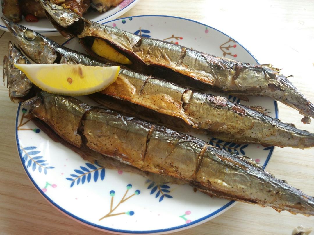 盐烤秋刀鱼（烤箱版）
