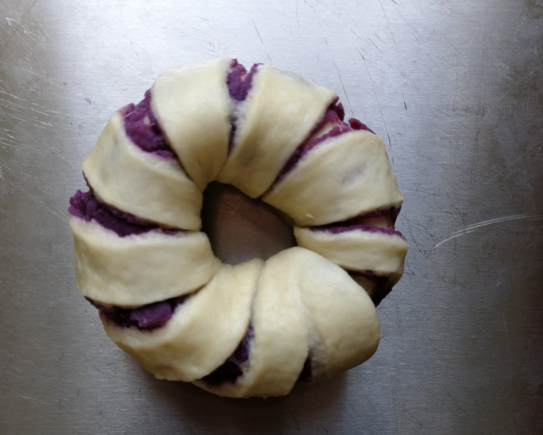 紫薯面包圈的做法 步骤18