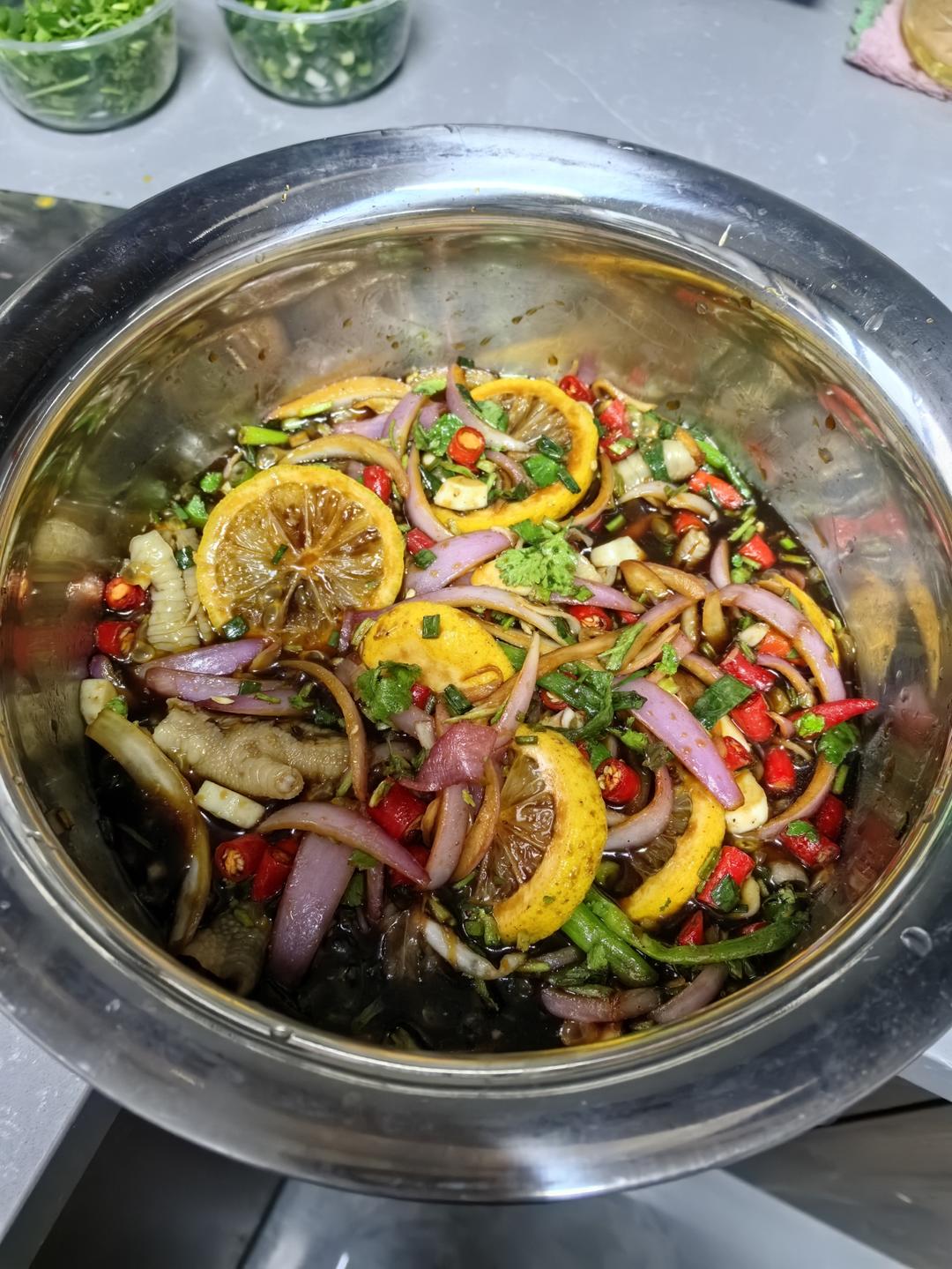 🍋柠檬百香果🌶️酸辣网红鸡爪