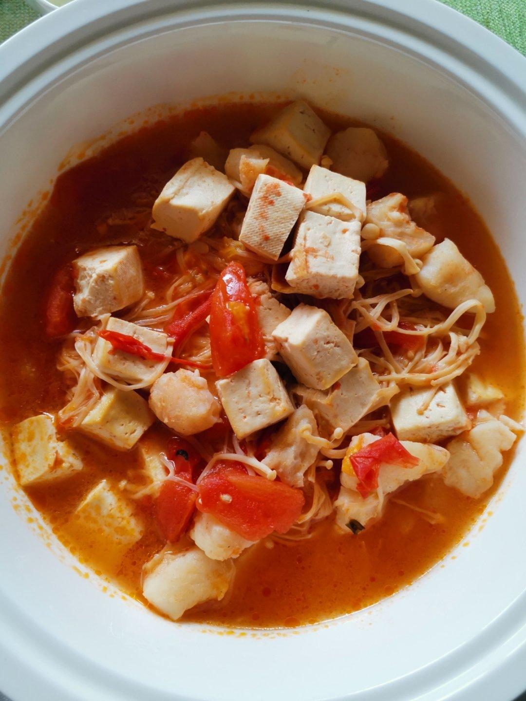 龙利鱼豆腐煲