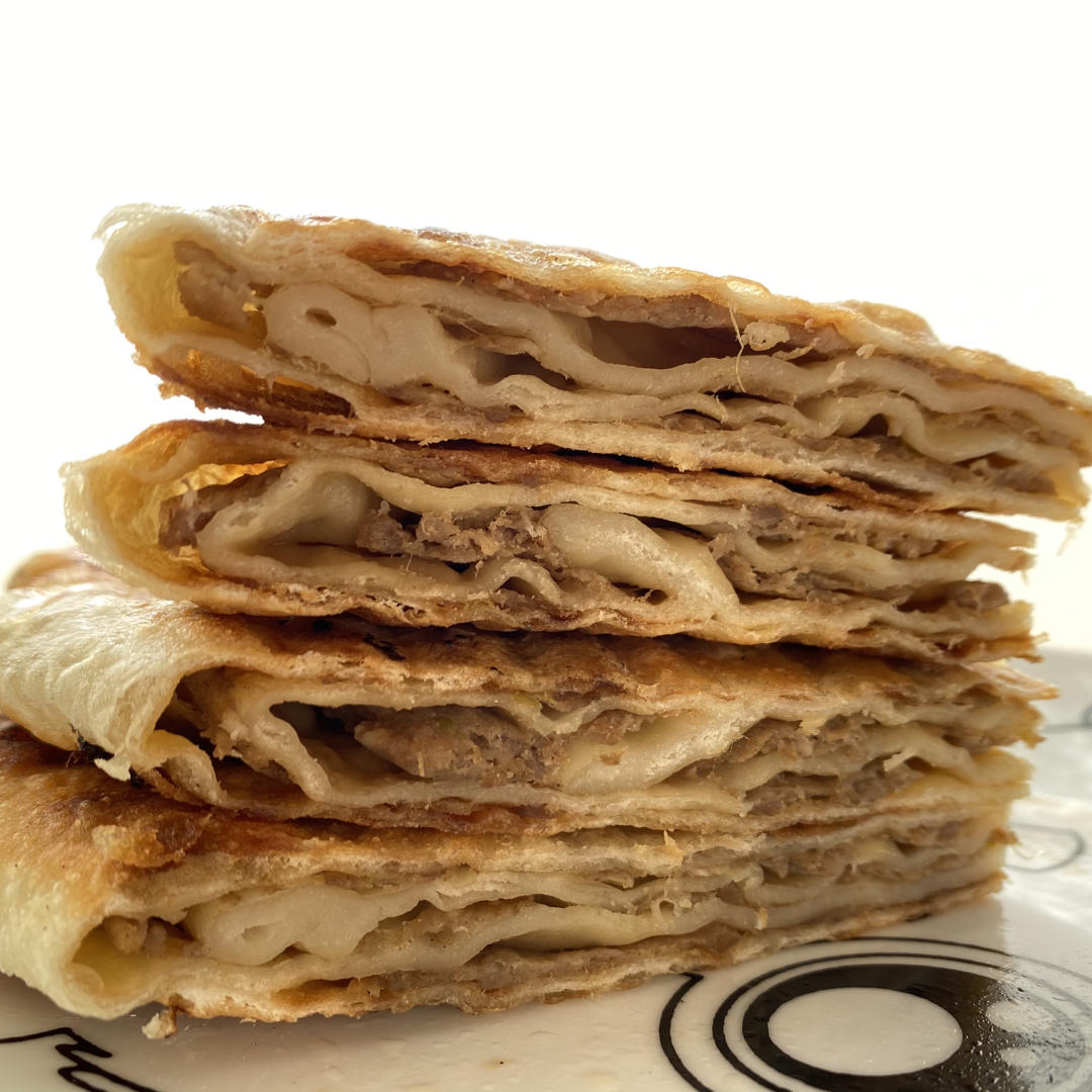 超好吃的老北京千层肉饼