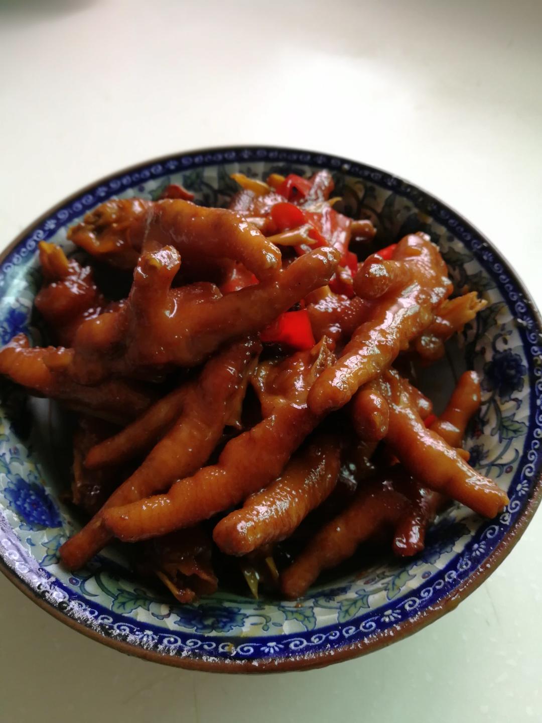 香辣烧鸡爪