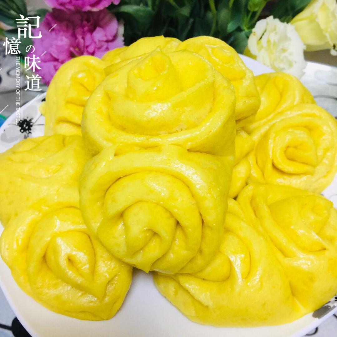 南瓜花卷馒头
